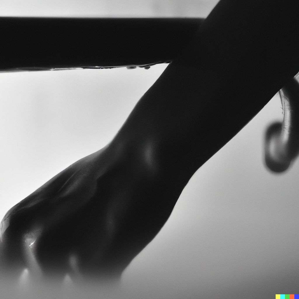 the discovery of gravity, photograph, black and white